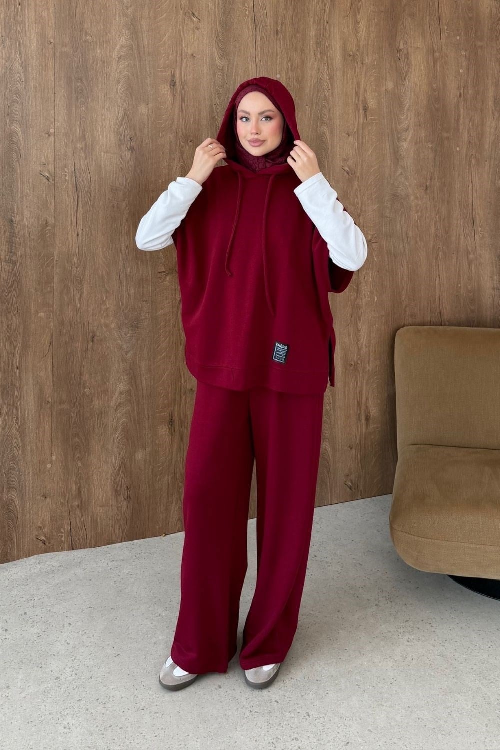 Cool Yelekli Takım Bordo 20300 