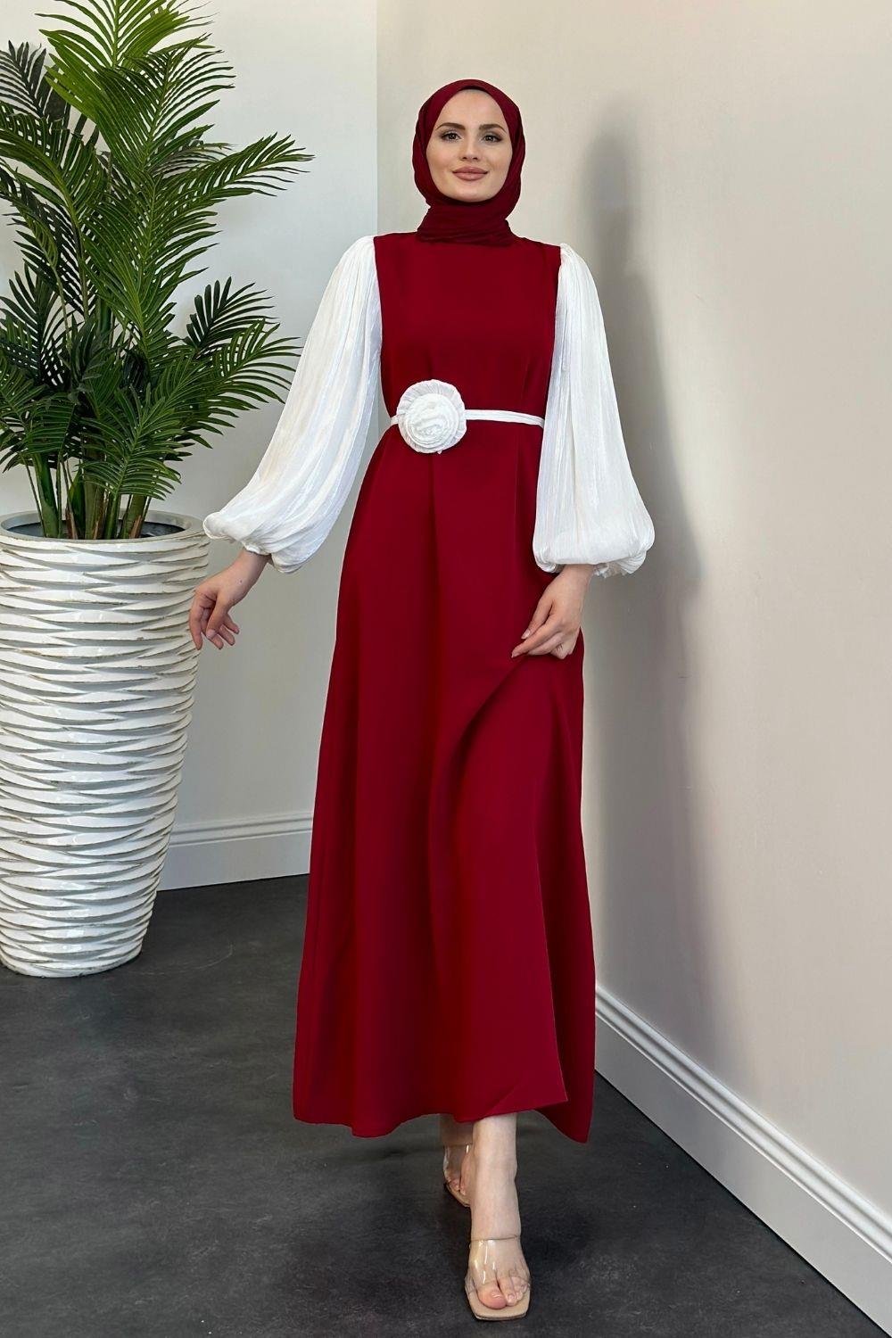 Rose Abiye Bordo 20303 