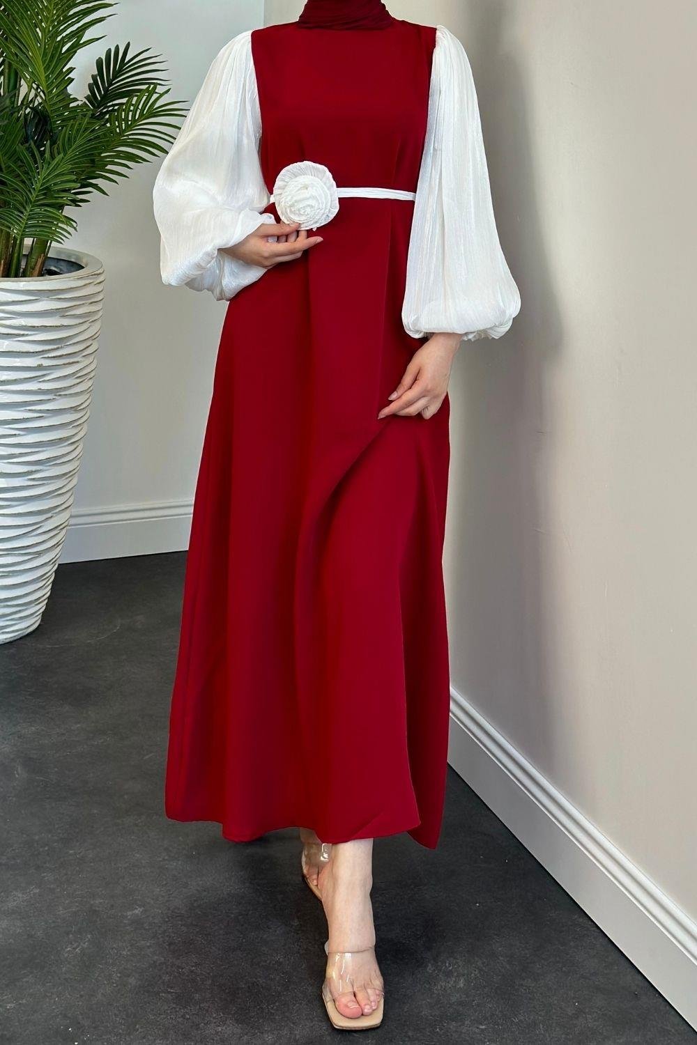 Rose Abiye Bordo 20303 