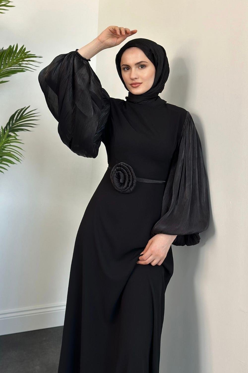 Rose Abiye SİYAH 20303 