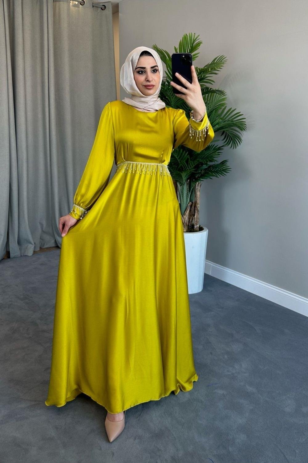 Yağmur Abiye Yağ Yeşili 2052 