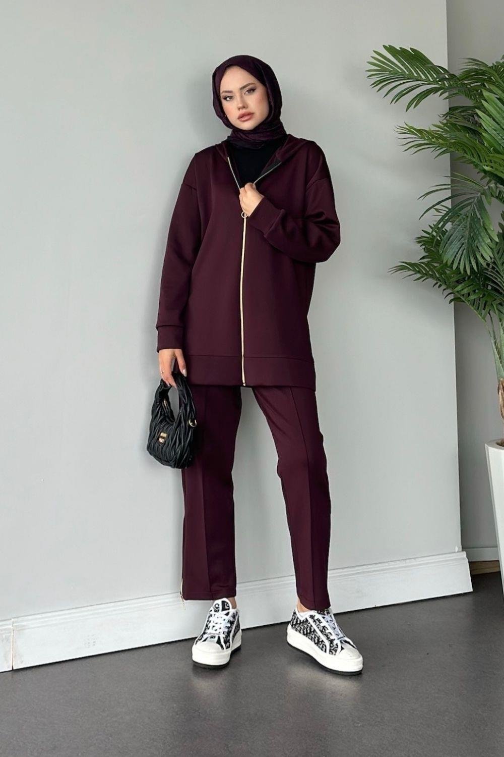 Venessa Scuba Takım Bordo 2062 