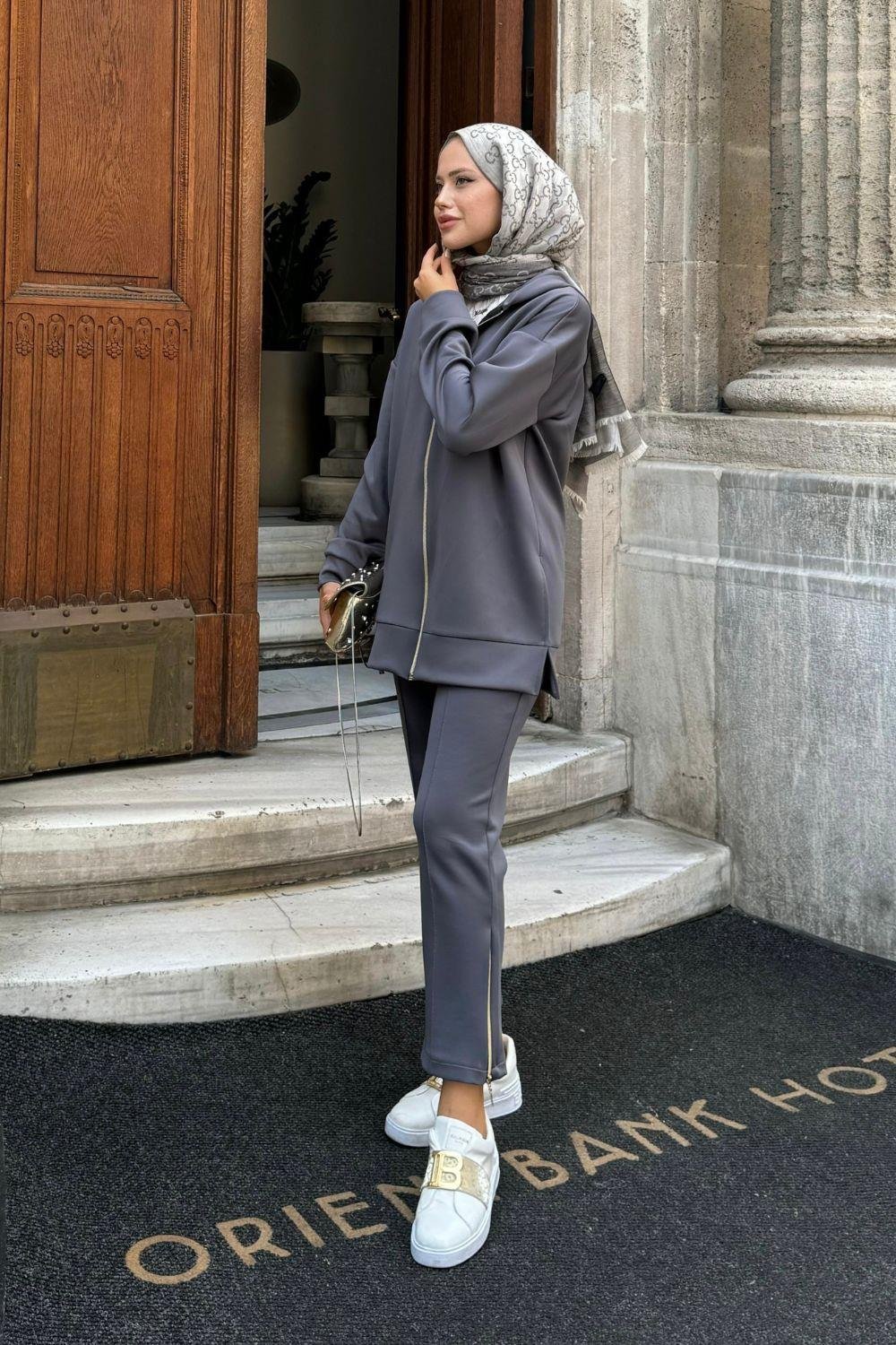 Venessa Scuba Takım Füme 2062 