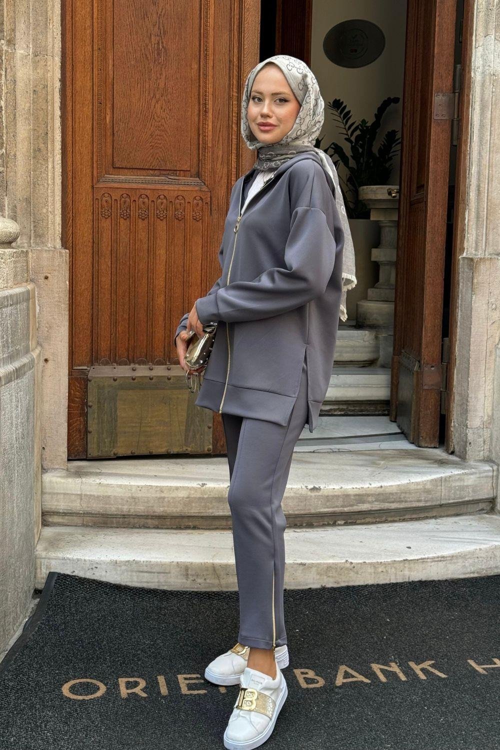 Venessa Scuba Takım Füme 2062 