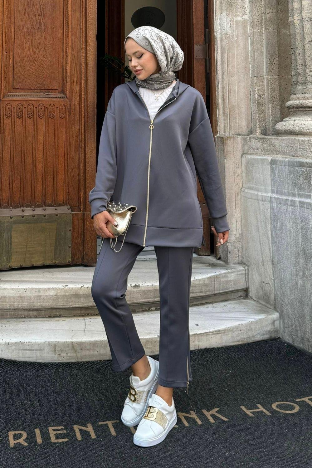 Venessa Scuba Takım Füme 2062 