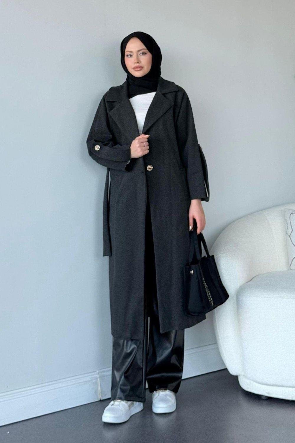 Vişhy Kaşe Kaban Antrasit 20630 