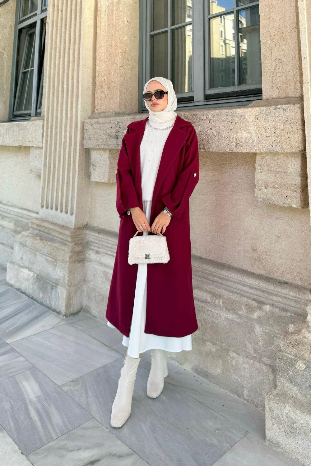 Vişhy Kaşe Kaban Bordo 20630 