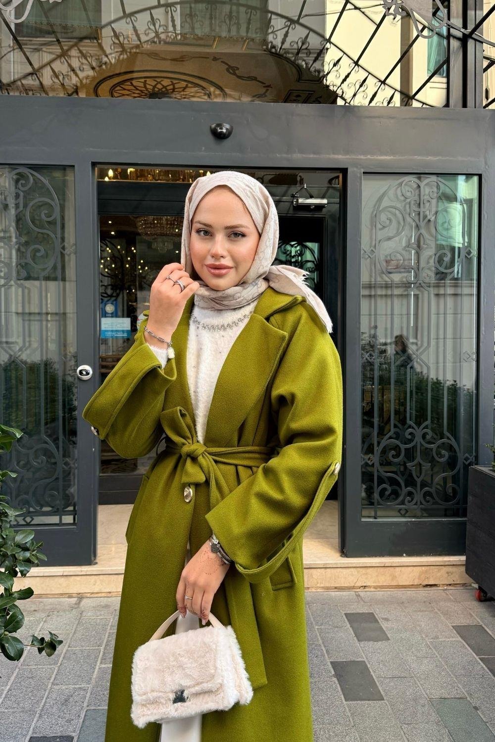 Vişhy Kaşe Kaban Yağ Yeşili 20630 