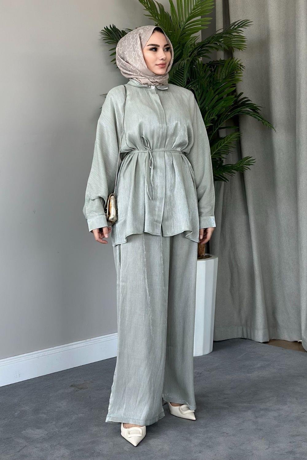 Su Pantolon Takım Mint 20760 