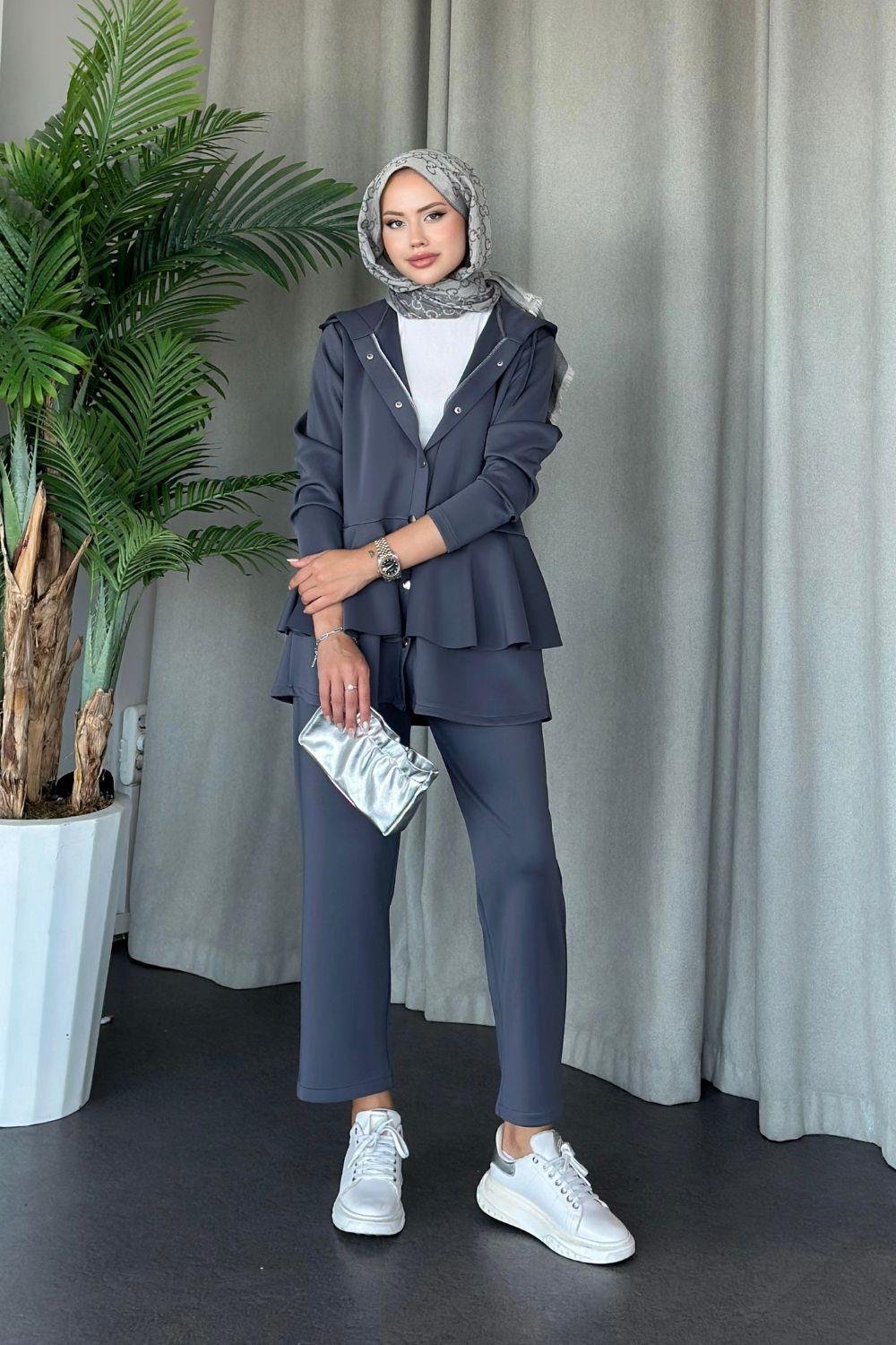 Lady Scuba Takım Gri 2087 