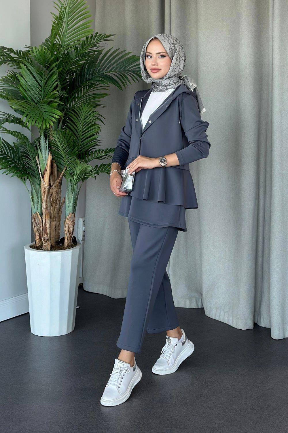 Lady Scuba Takım Gri 2087 