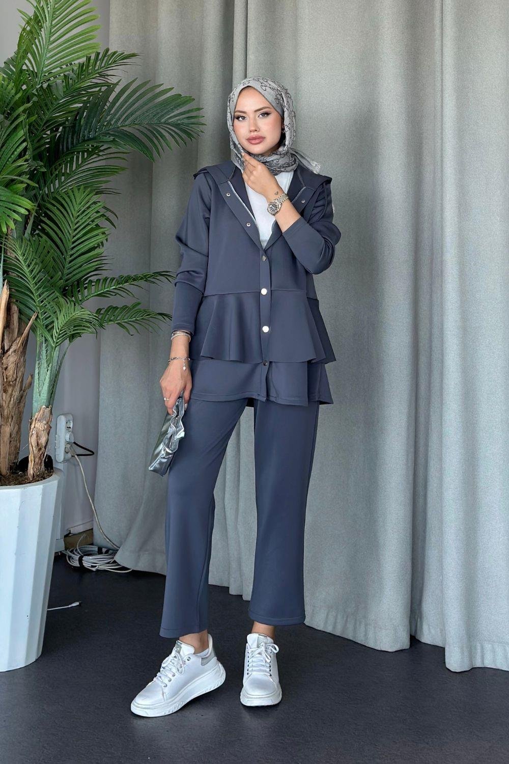 Lady Scuba Takım Gri 2087 