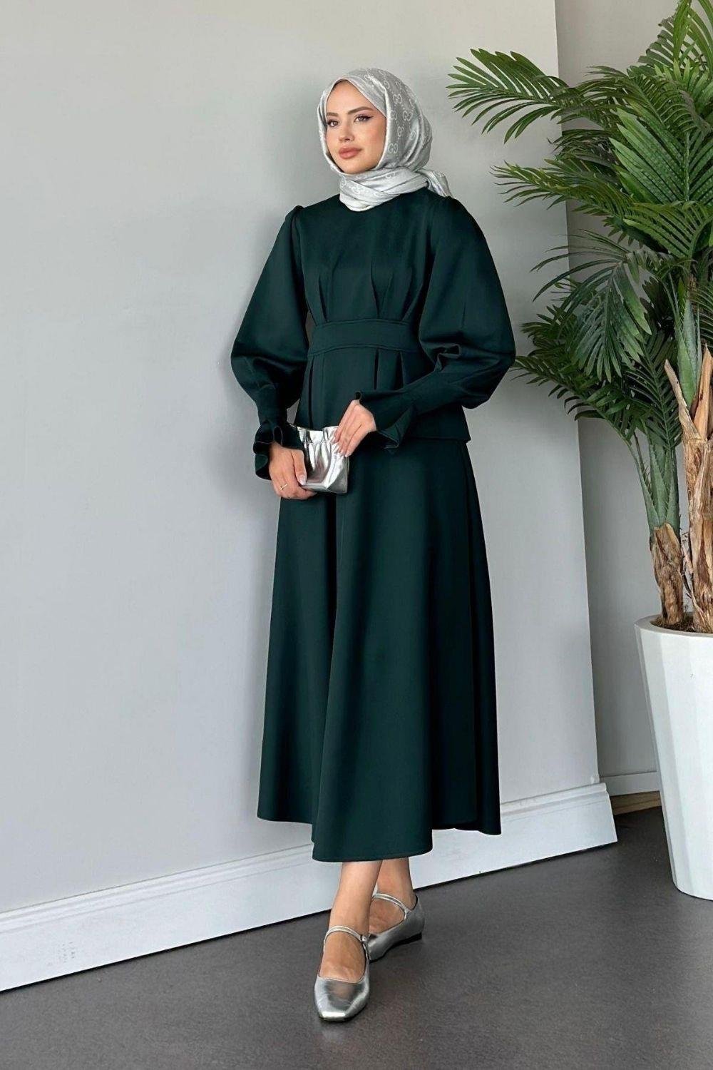 İsabel Etekli Takım Zümrüt 2088 