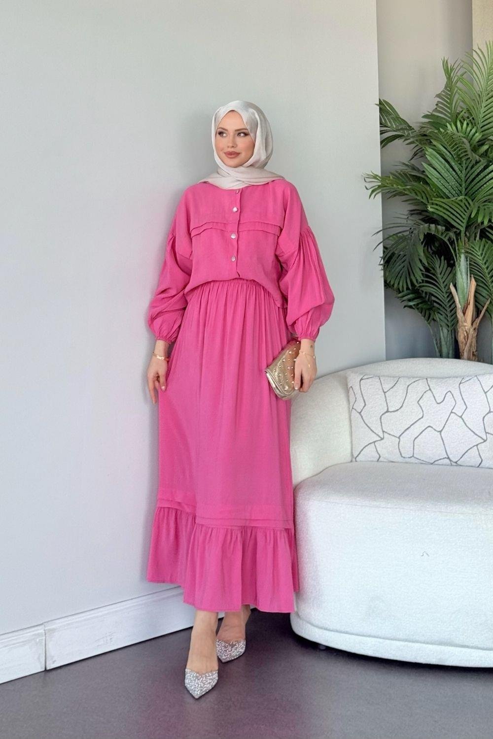 Lia Etekli Takım Pembe 2101 