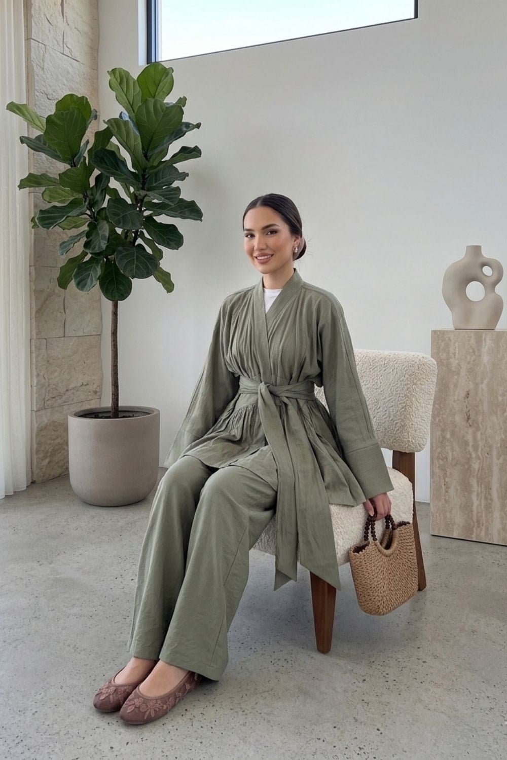 Vesper Kimono Takım Haki 2111-1 