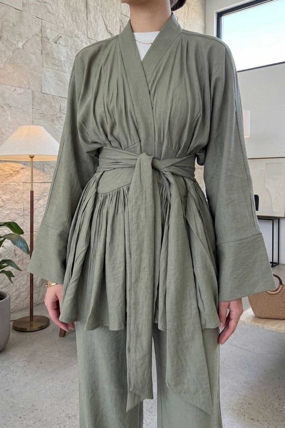Vesper Kimono Takım Haki 2111-1 