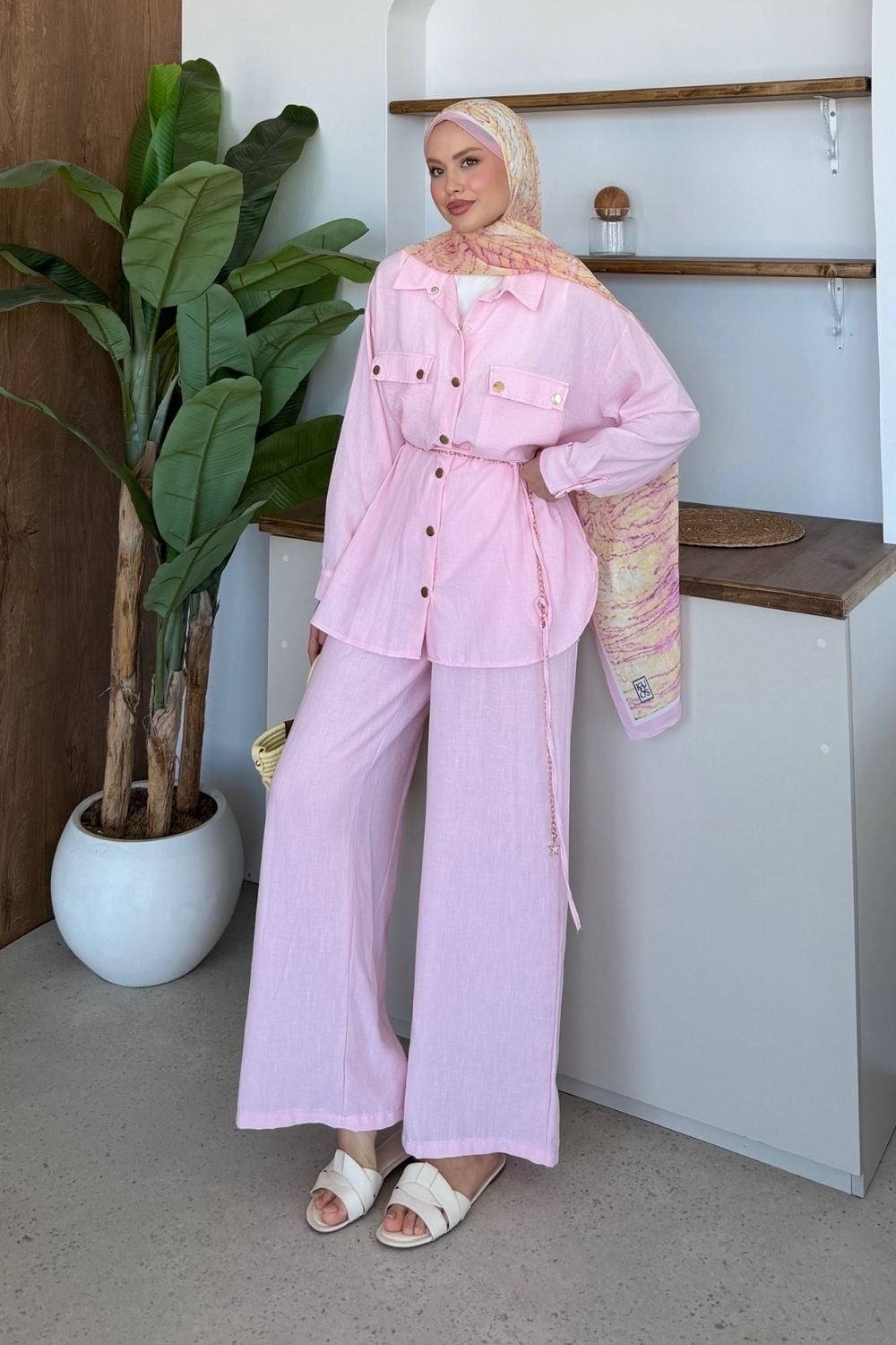 Şanel Çıtçıt Takım Pembe 2112 
