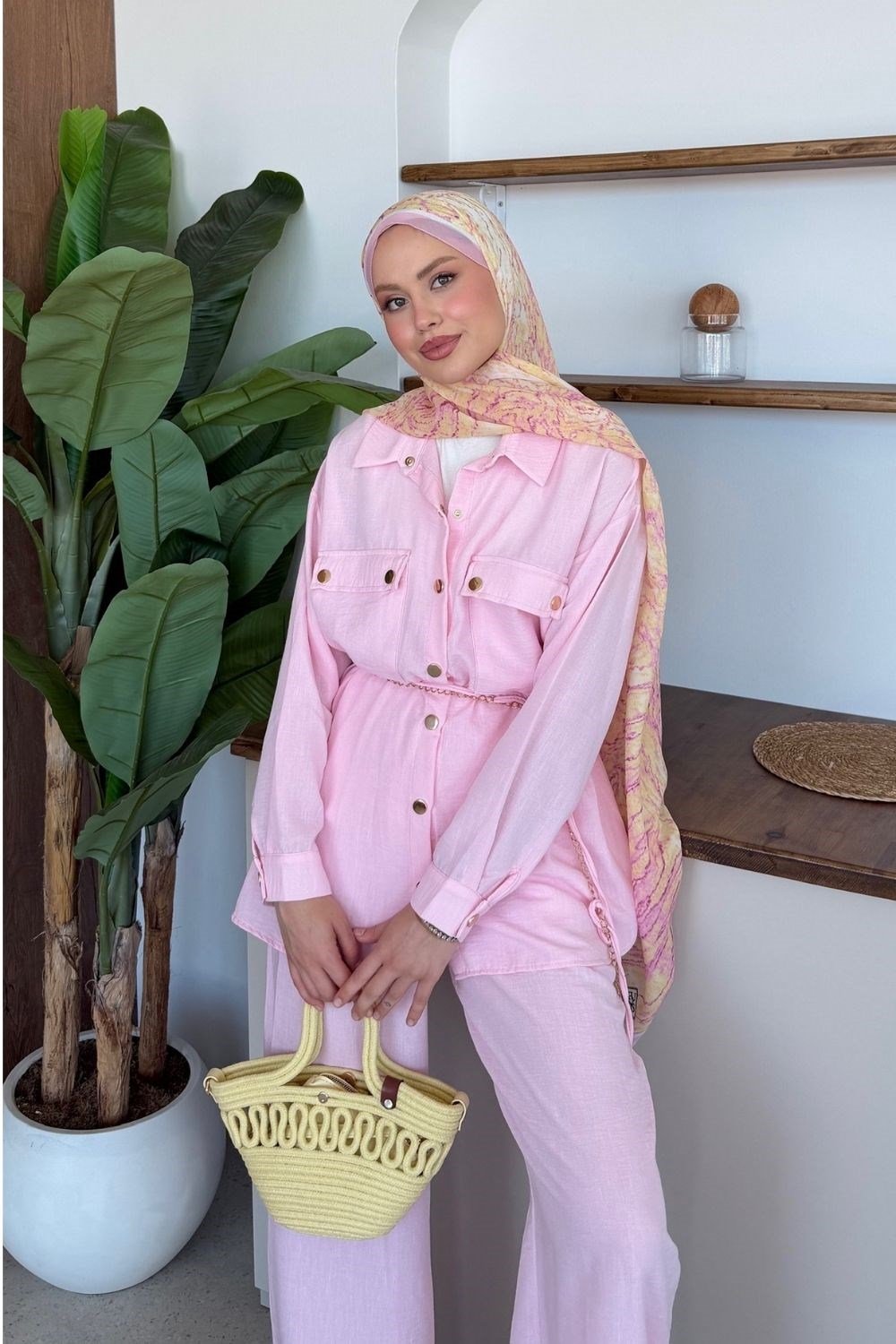 Şanel Çıtçıt Takım Pembe 2112 