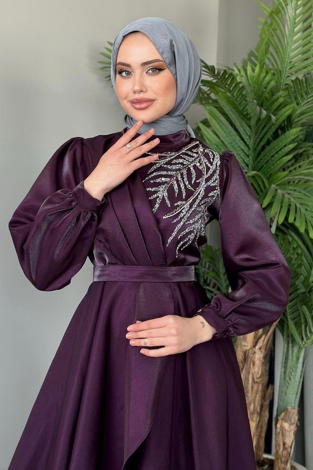 Lina Tafta Abiye Mürdüm 21680 