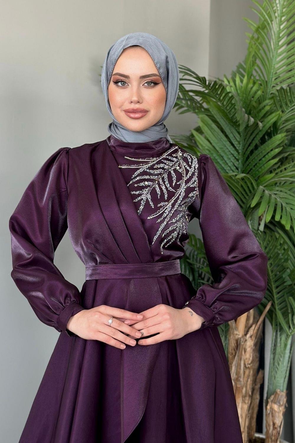 Lina Tafta Abiye Mürdüm 21680 
