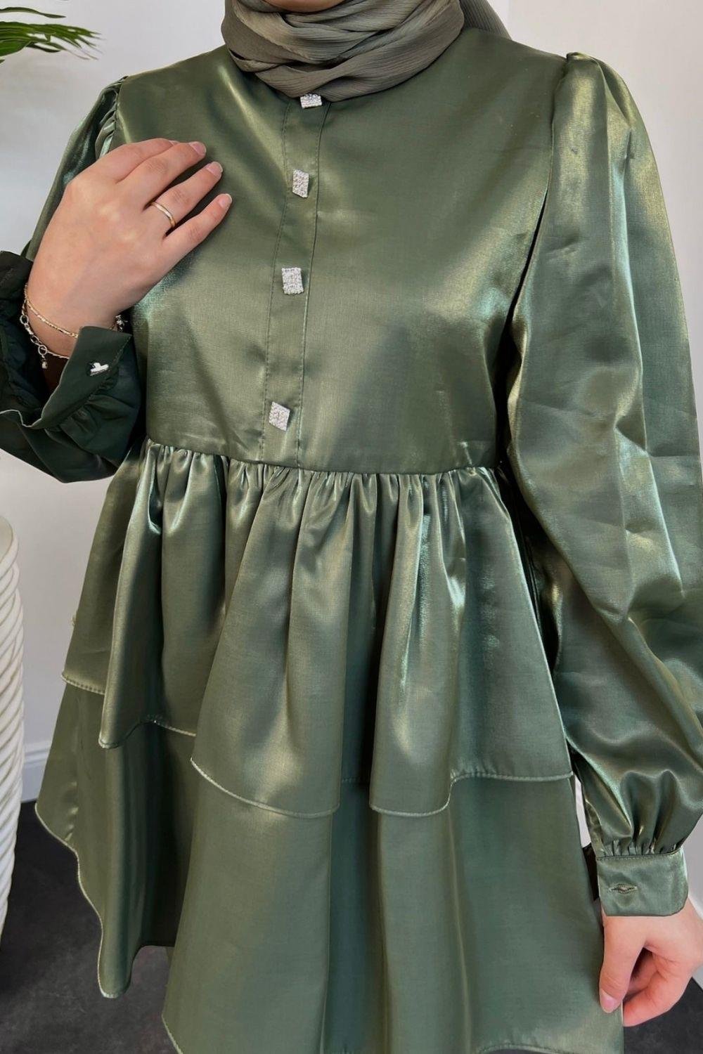 Aysima Pantolon Takım Yeşil 2190 