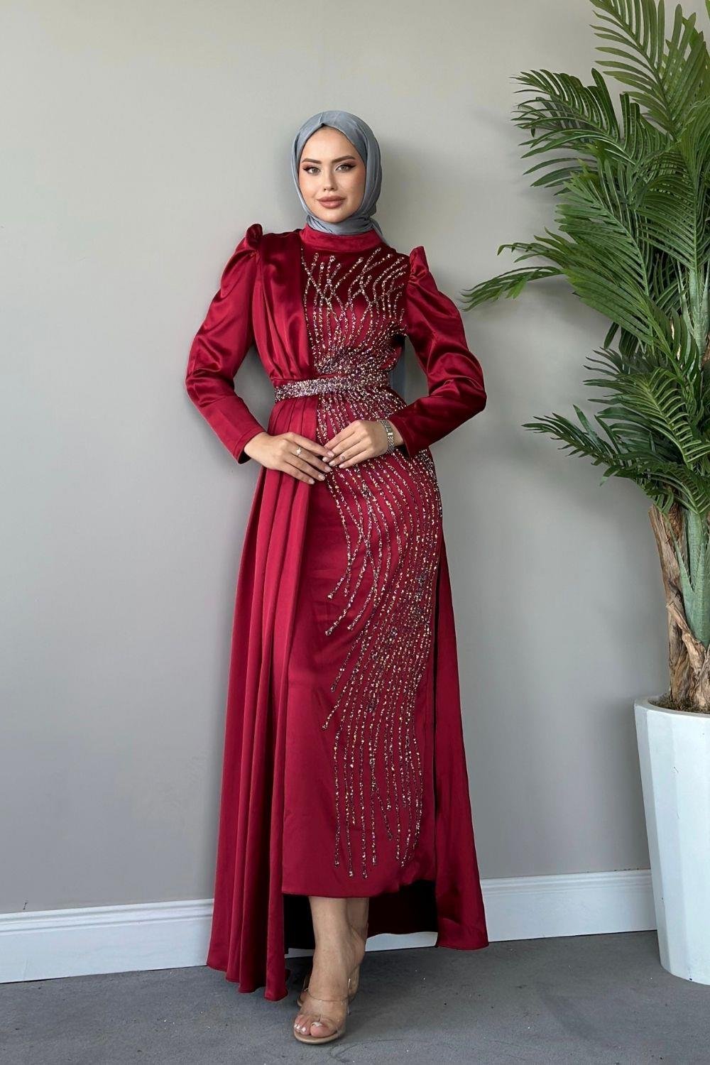 Nurperi Abiye Kırmızı 22970 