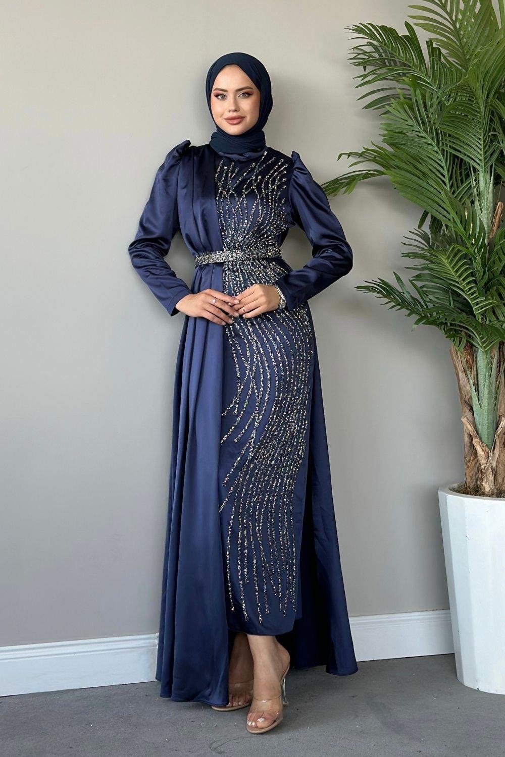 Nurperi Abiye Lacivert 22970 