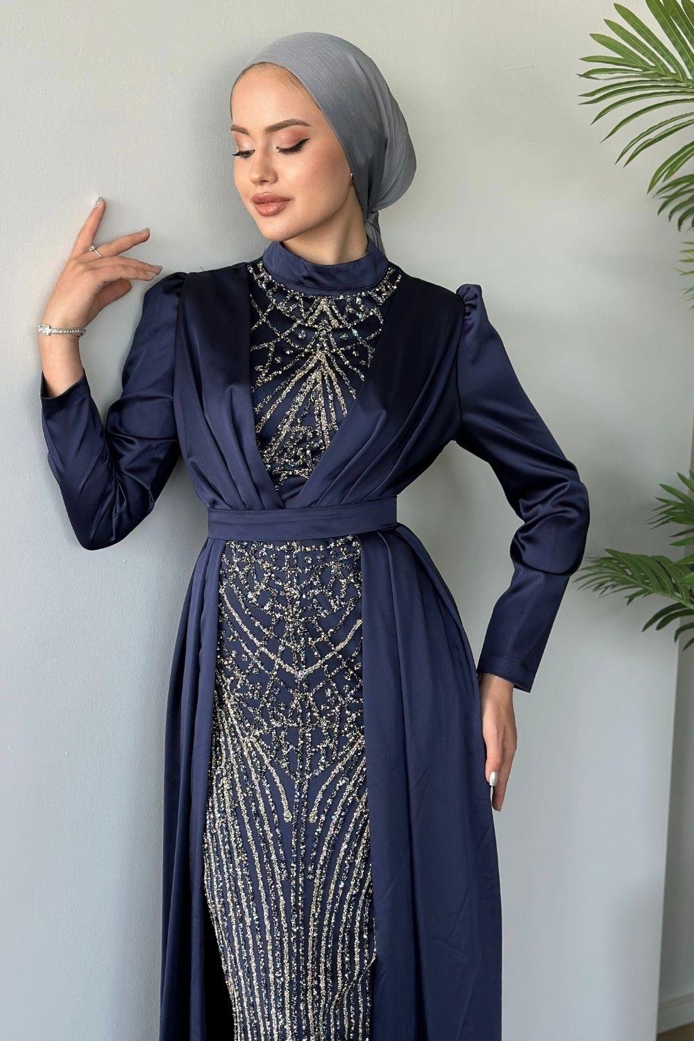 Cansel Abiye Lacivert 230103 