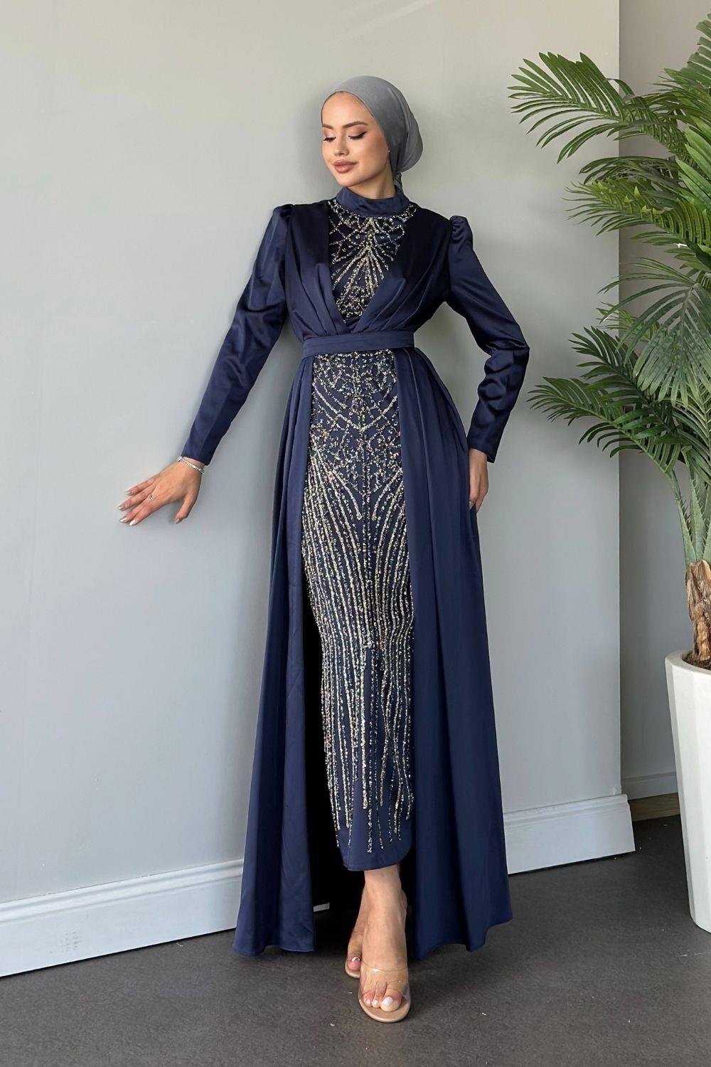 Cansel Abiye Lacivert 230103 