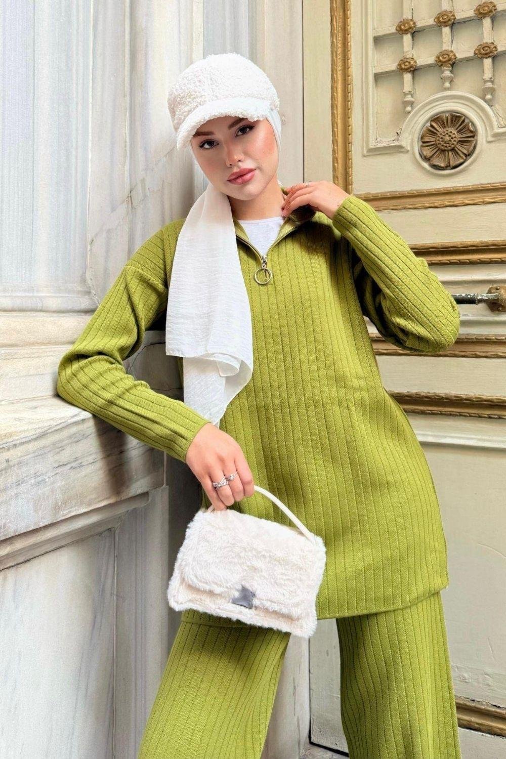 Lena Triko Takım Yağ Yeşili 23010900 