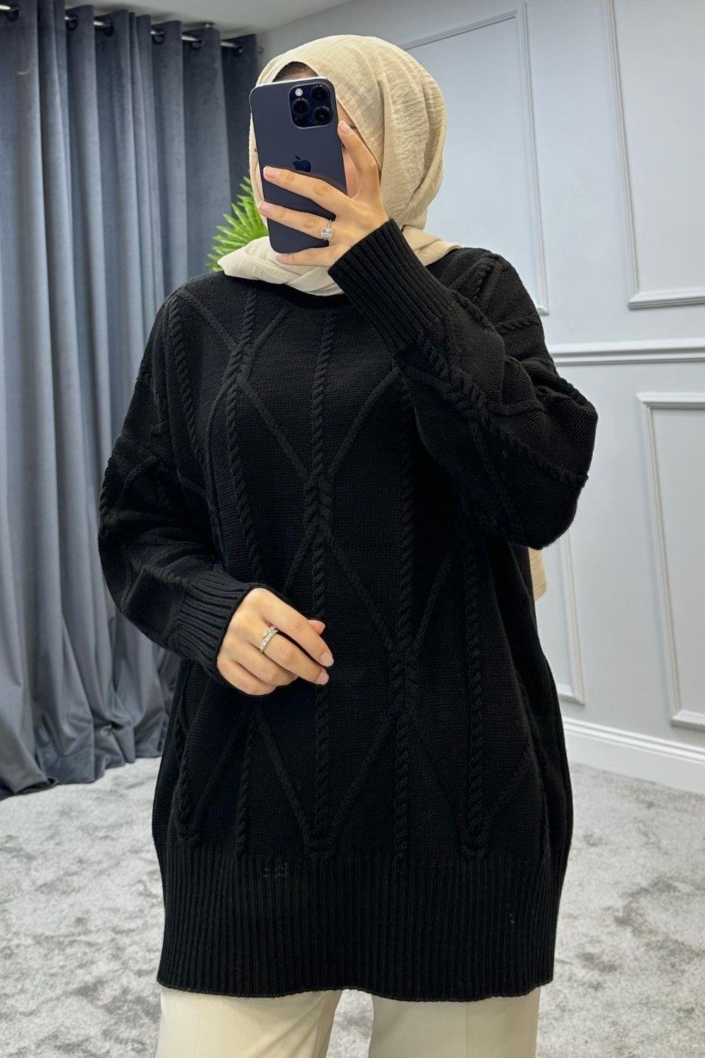 Bürgülü Saçörgü Kazak Siyah 2301330 