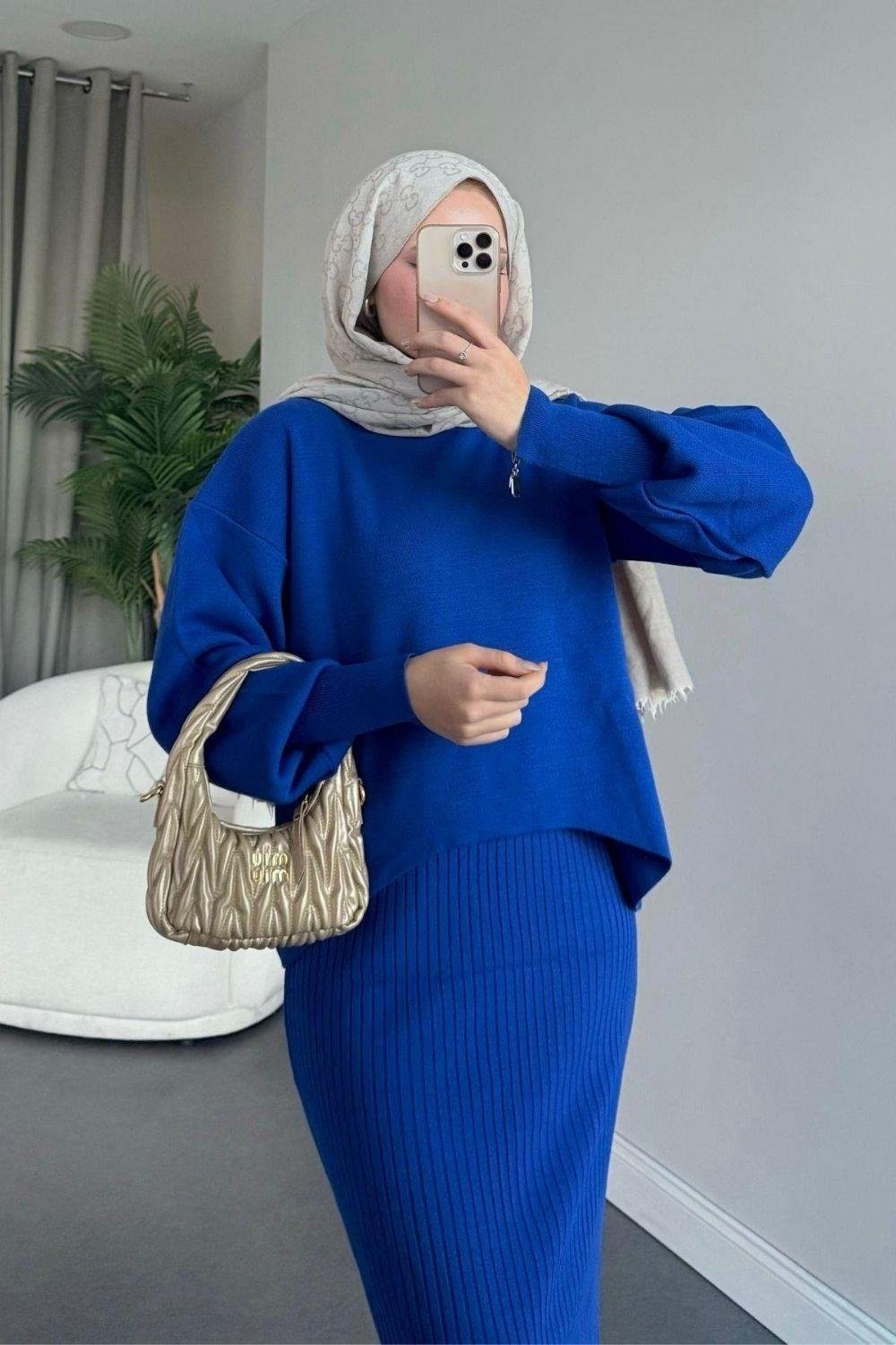 Asel Triko Elbise Saks 23014000 