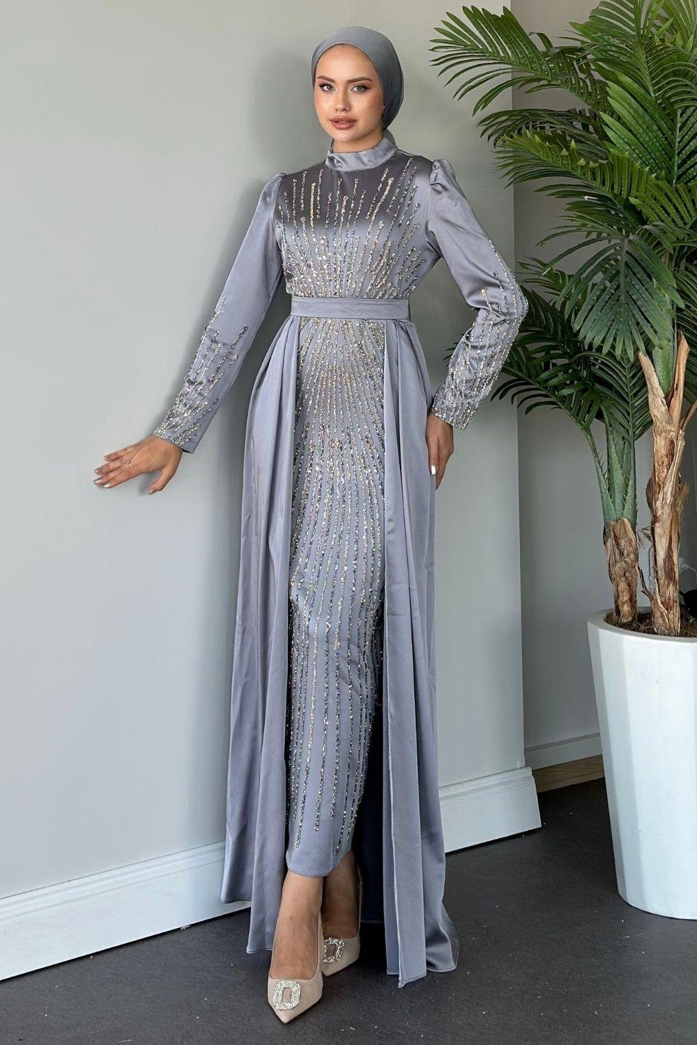 Bige Abiye Gri 23020 