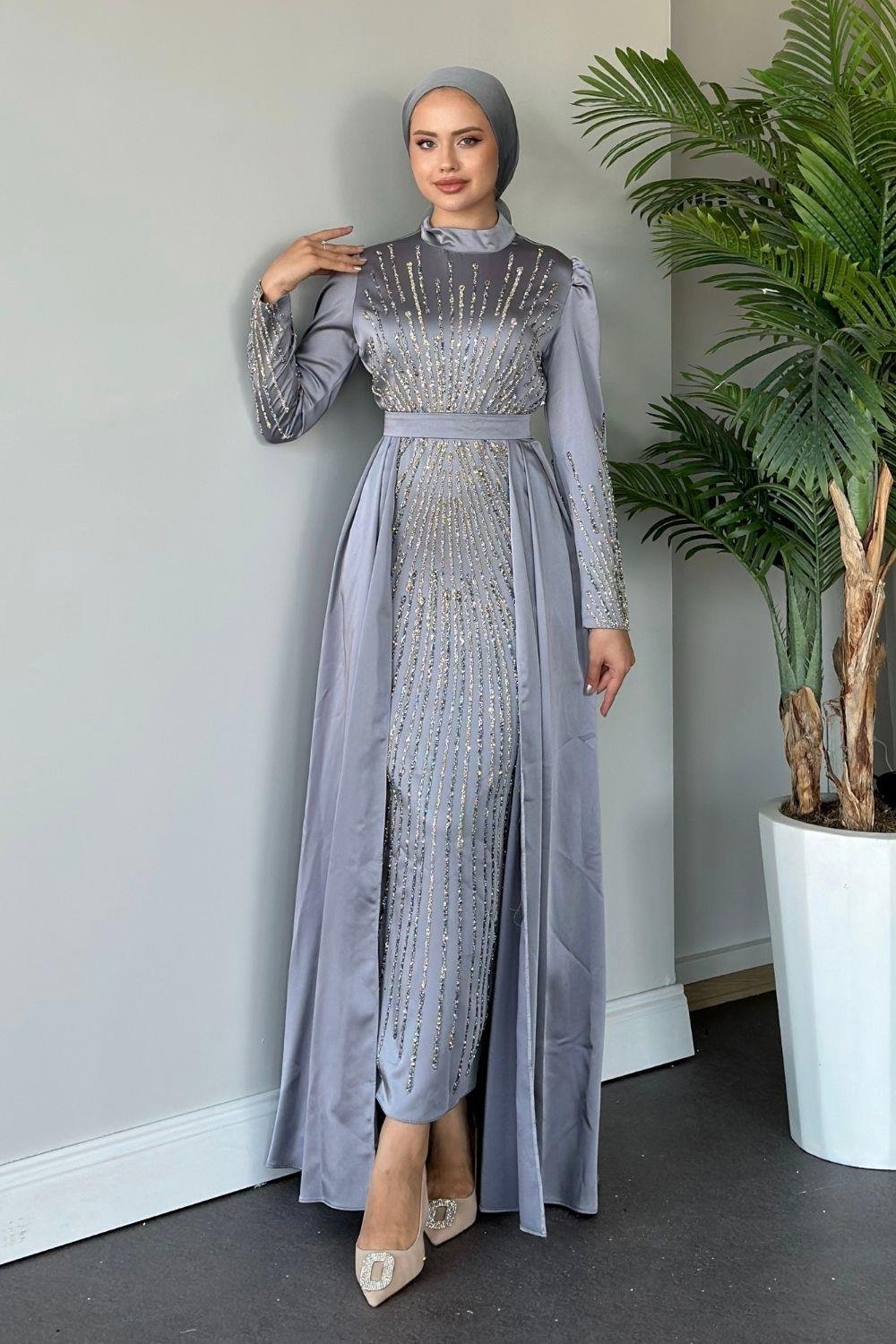 Bige Abiye Gri 23020 