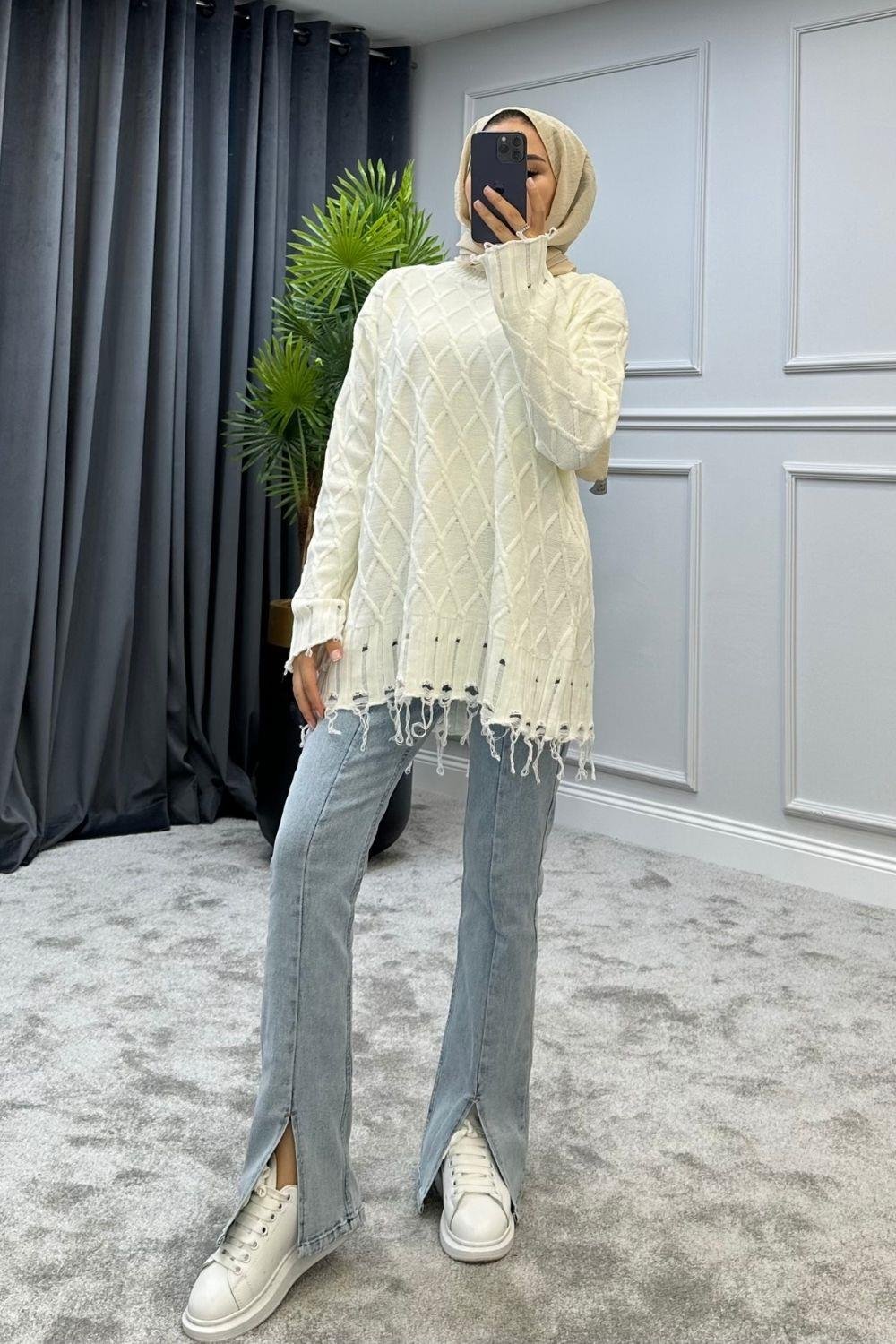 Baklava Desen Kazak Ekru 230910 