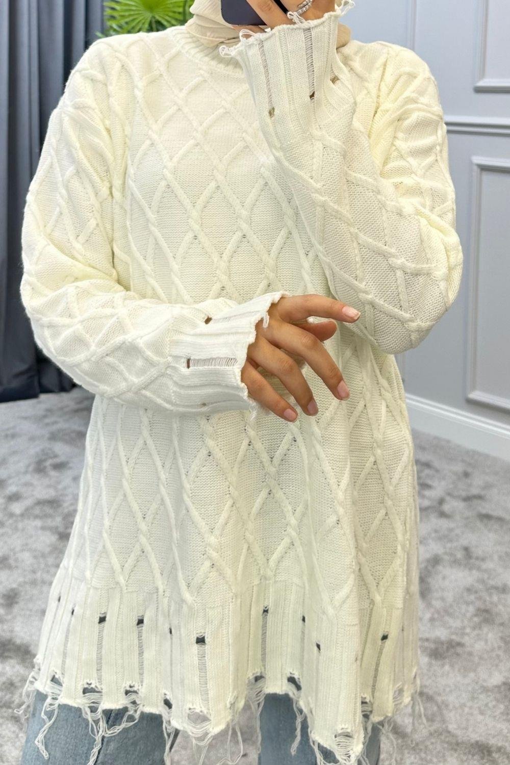 Baklava Desen Kazak Ekru 230910 