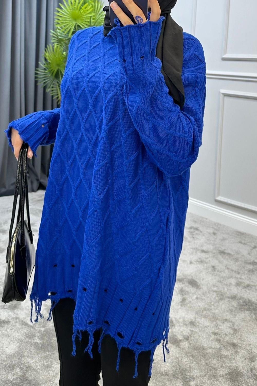 Baklava Desen Kazak Saks 230910 