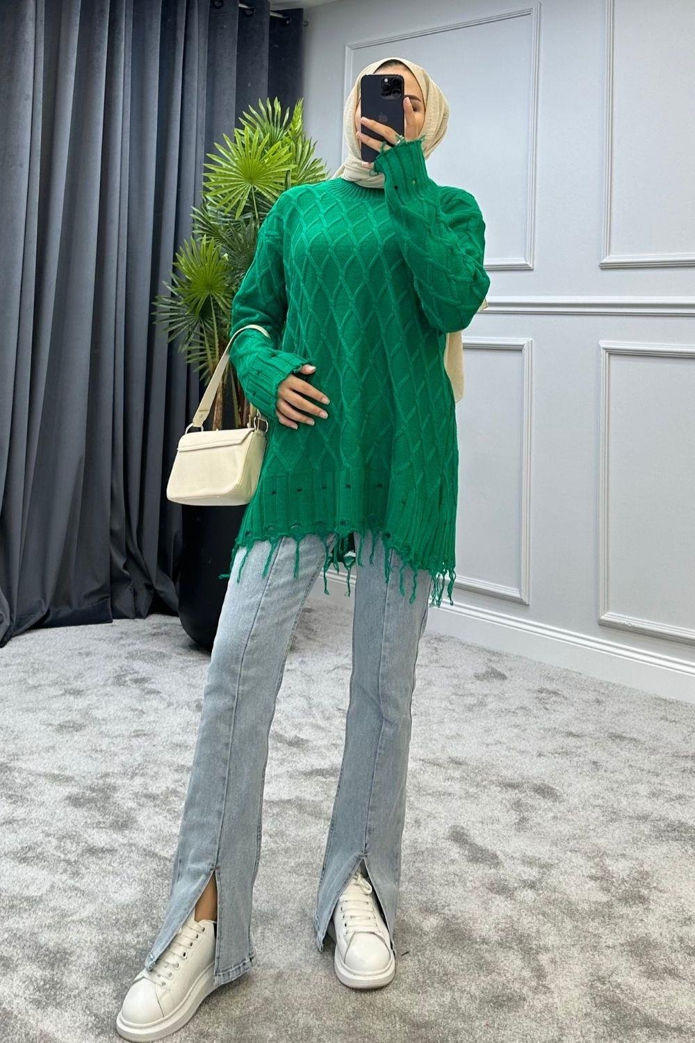 Baklava Desen Kazak Yeşil 230910 