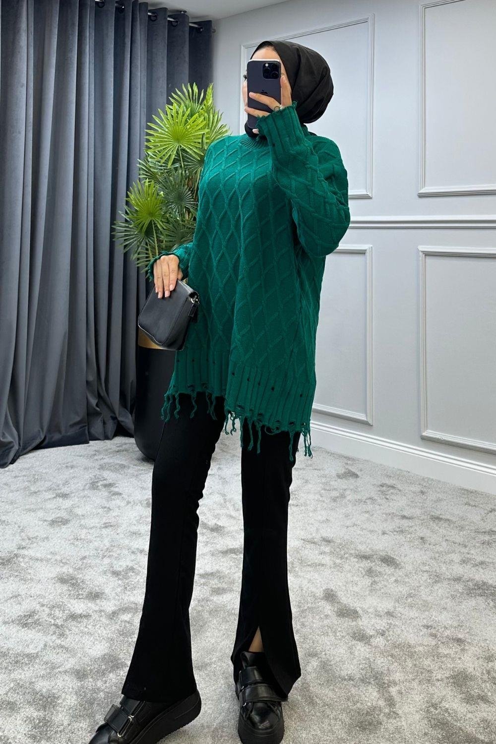 Baklava Desen Kazak Zümrüt 230910 