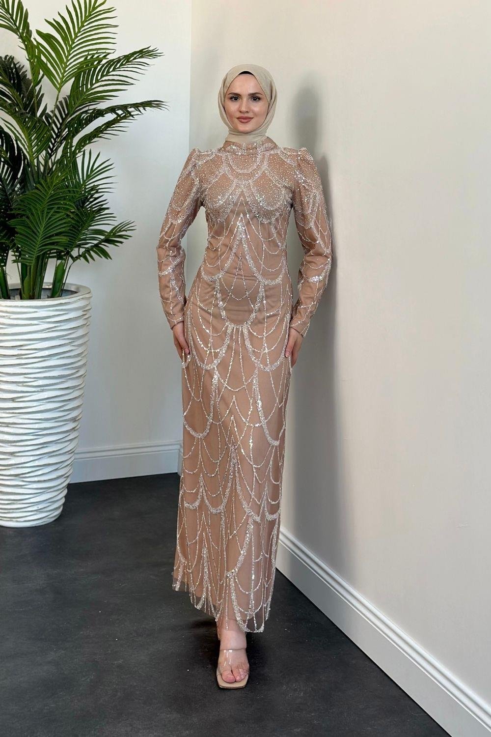 Defne Abiye Bej 23120 