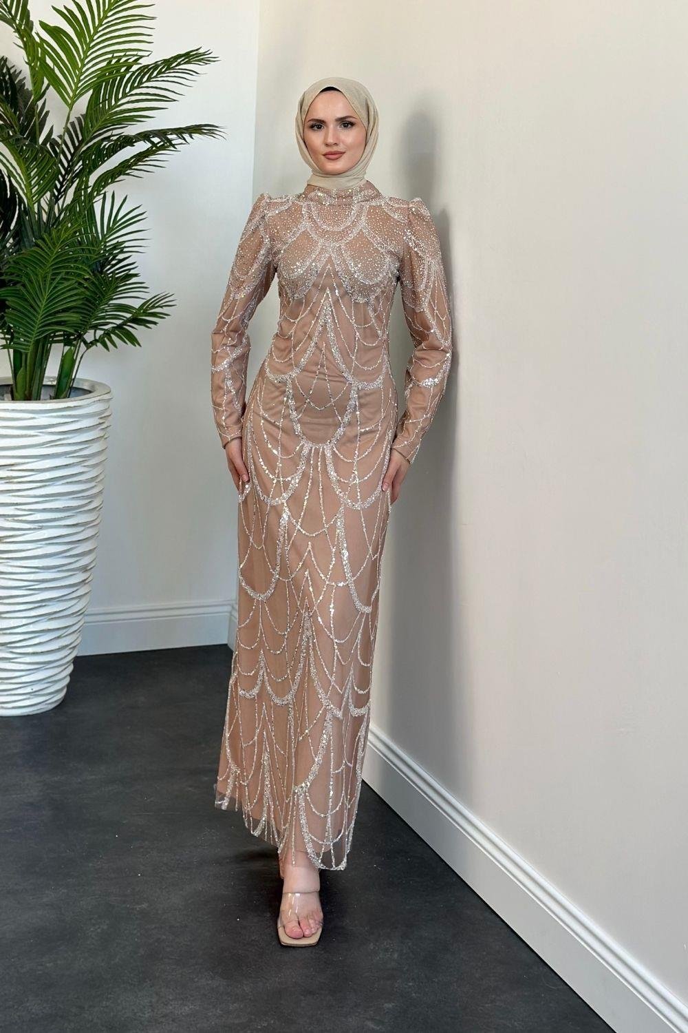 Defne Abiye Bej 23120 