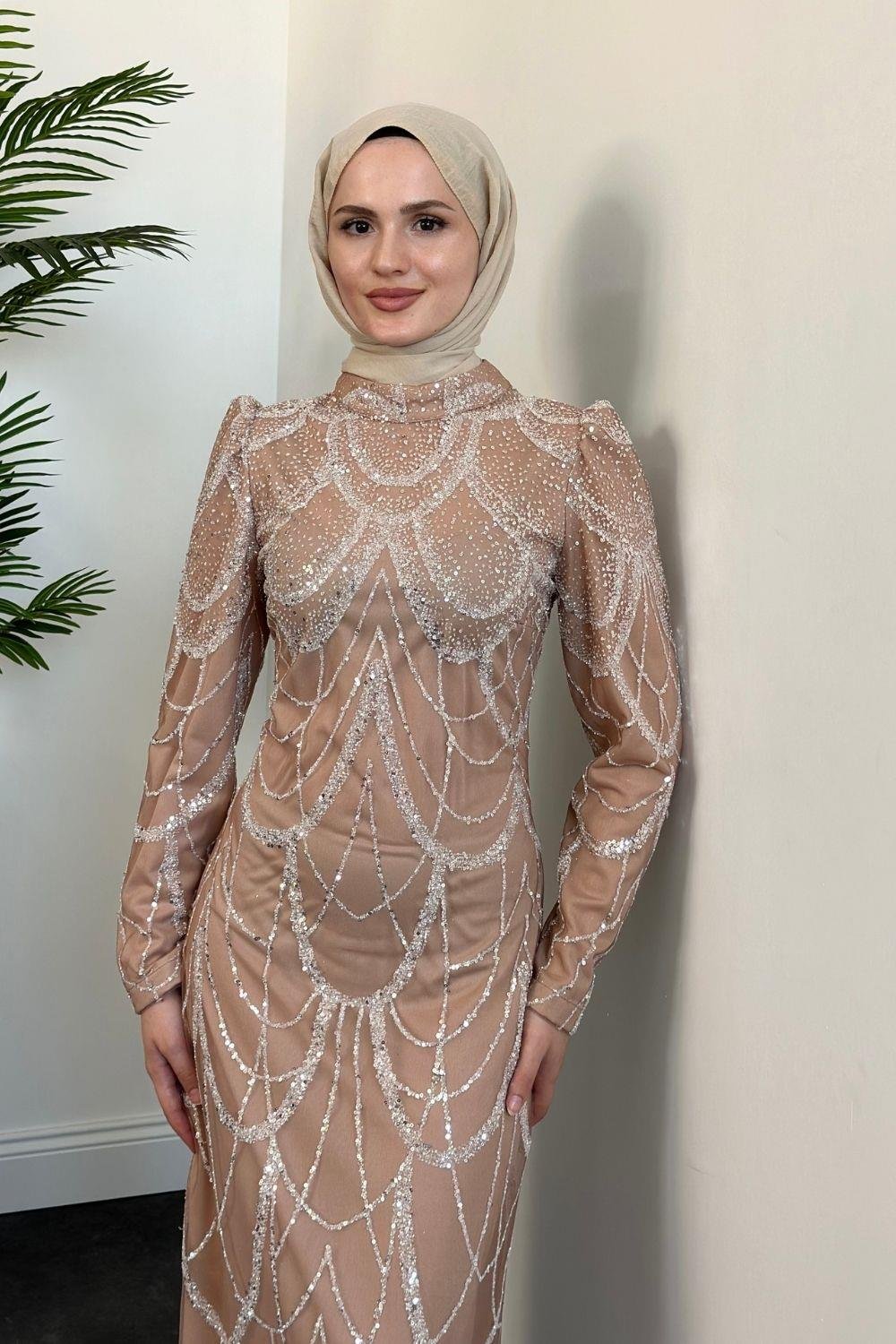 Defne Abiye Bej 23120 