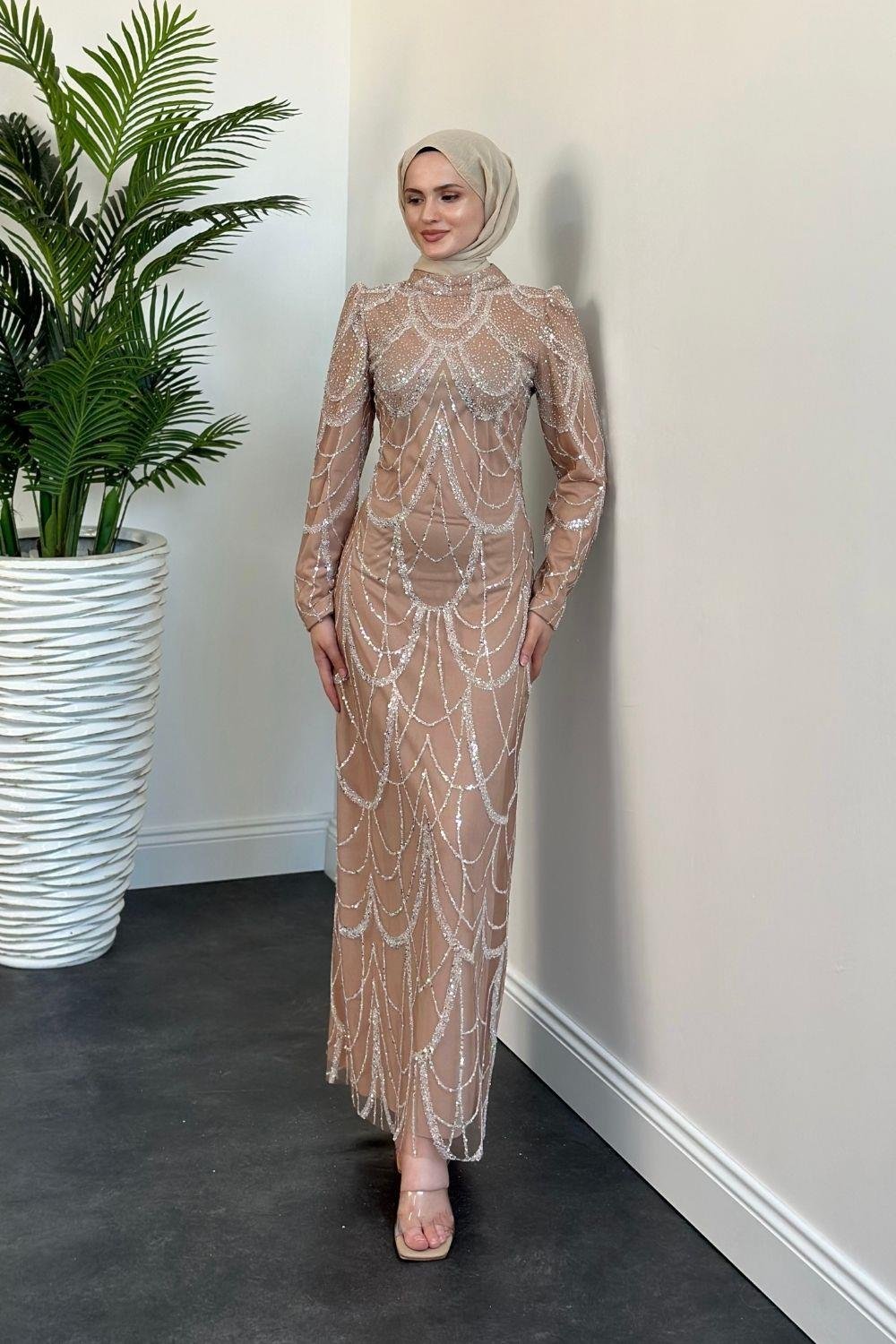 Defne Abiye Bej 23120 