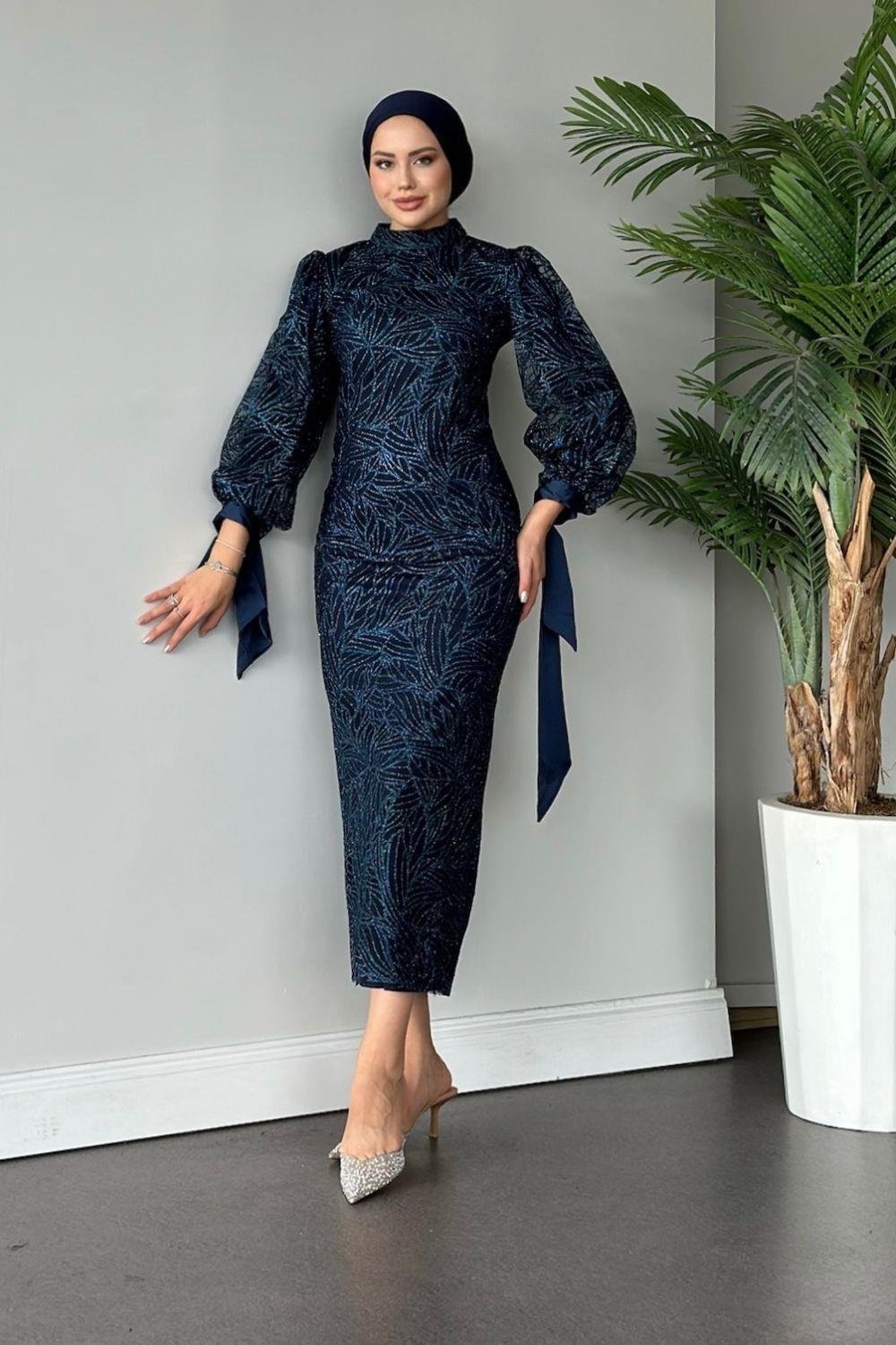 Simge Abiye Lacivert 2324 