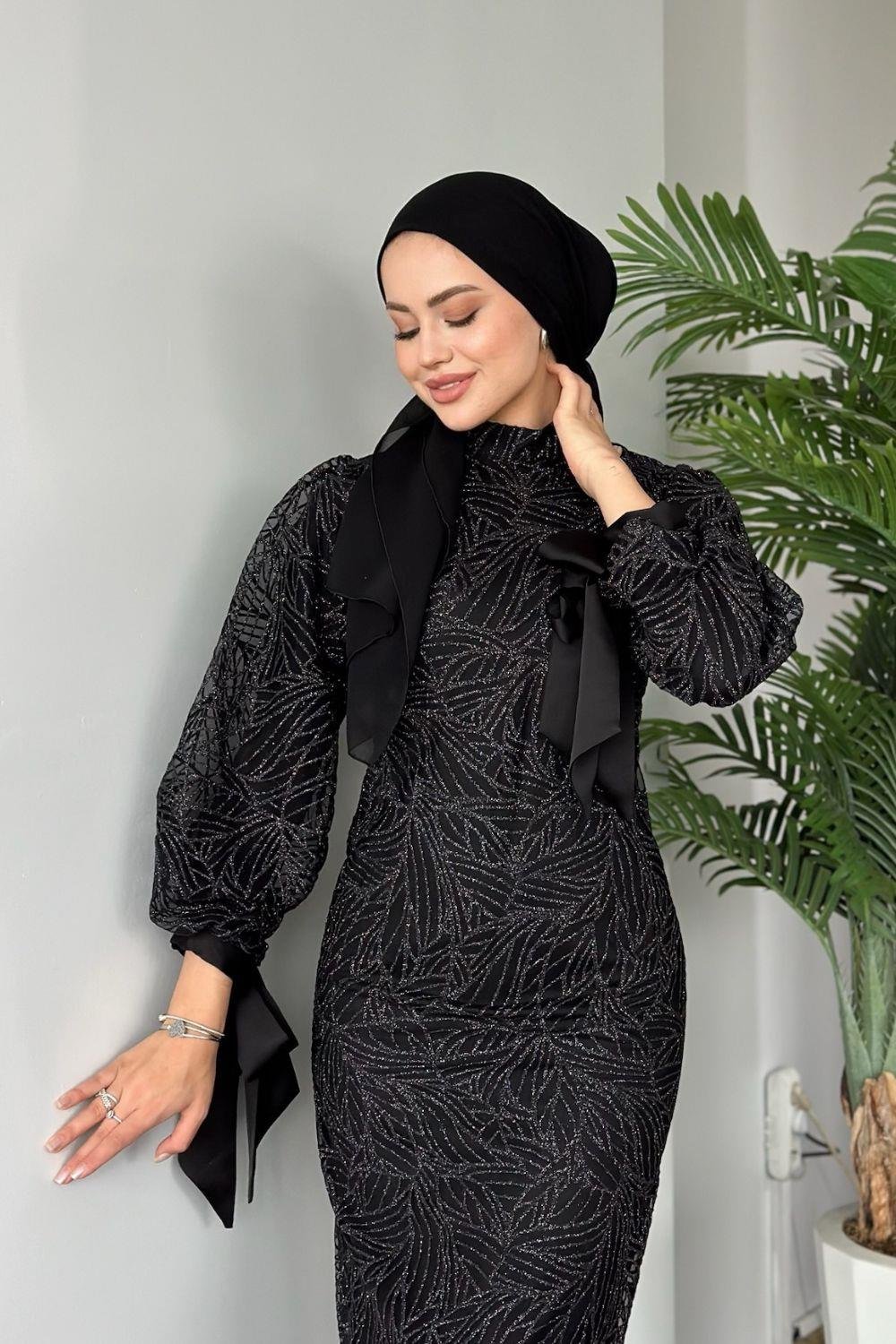 Simge Abiye Siyah 2324 