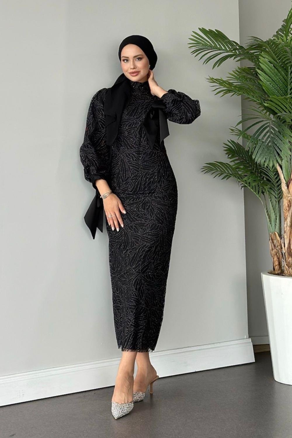 Simge Abiye Siyah 2324 