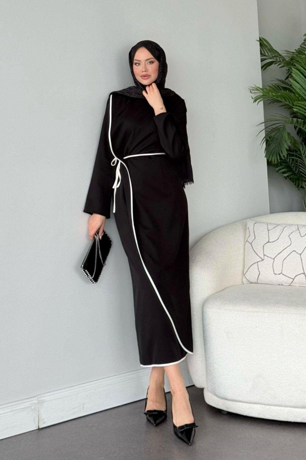 Dilruba Elbise Siyah 2366 