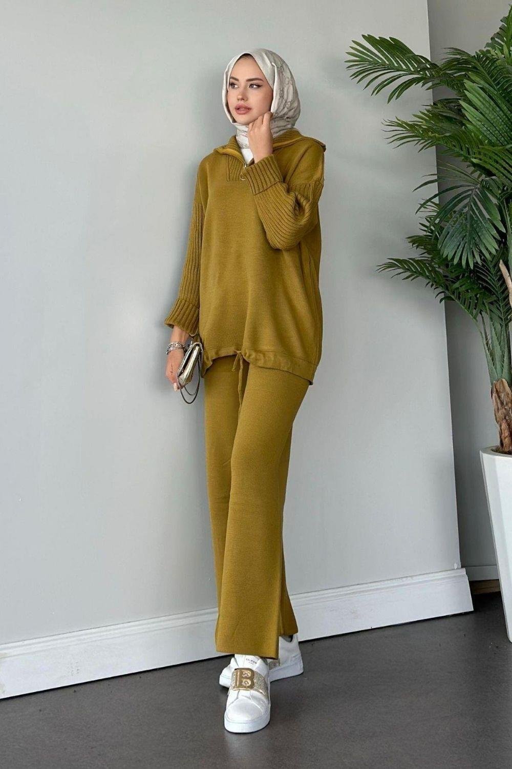 Liney Triko Takım Yağ Yeşili 2410 