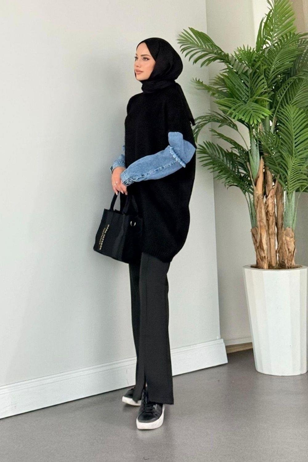 Yamaç Triko Kazak Siyah 241030 