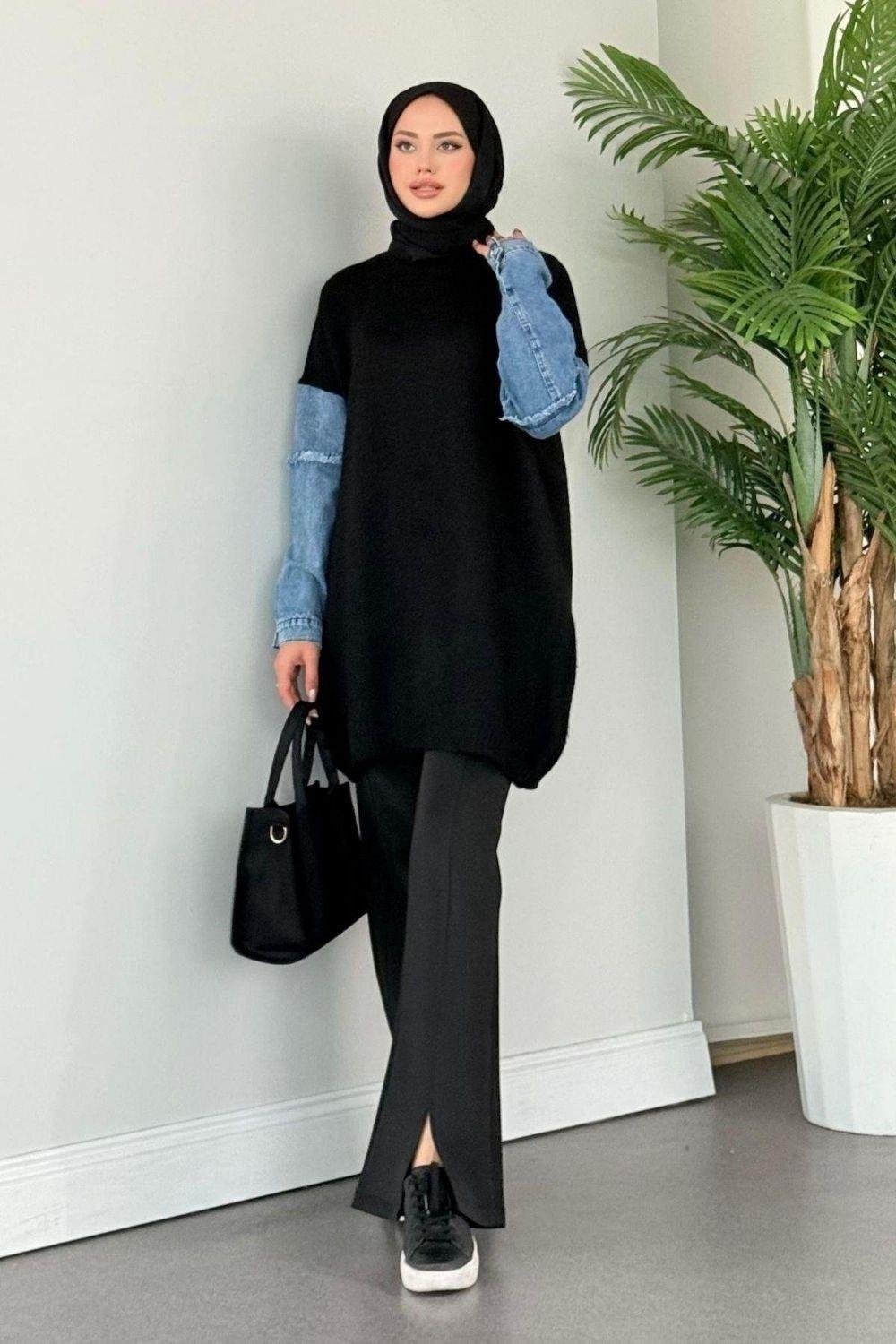 Yamaç Triko Kazak Siyah 241030 